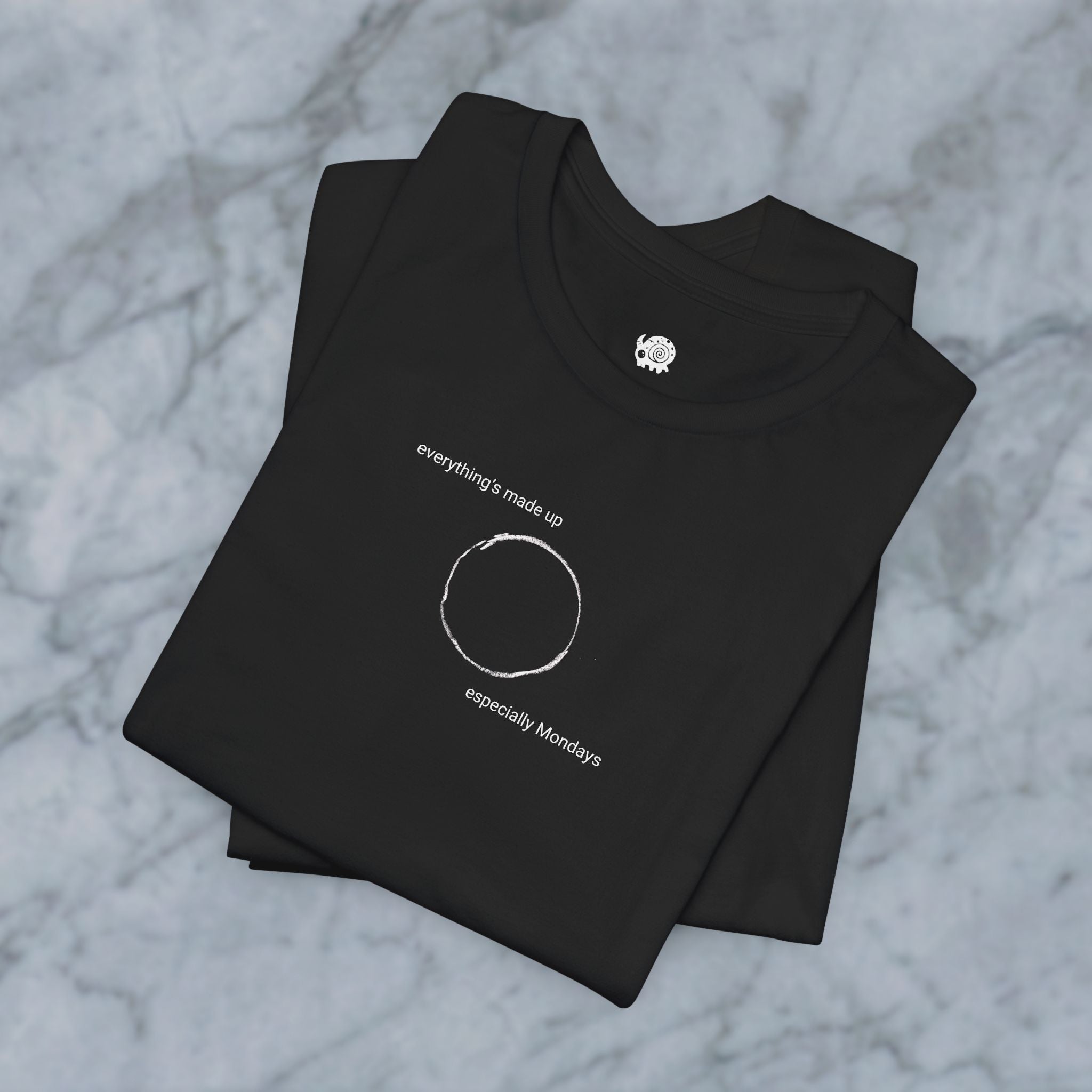 Monday - black unisex cotton t-shirt